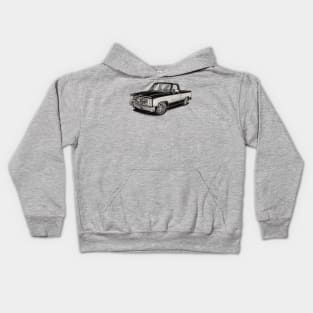 87's chevy c10 silverado Kids Hoodie